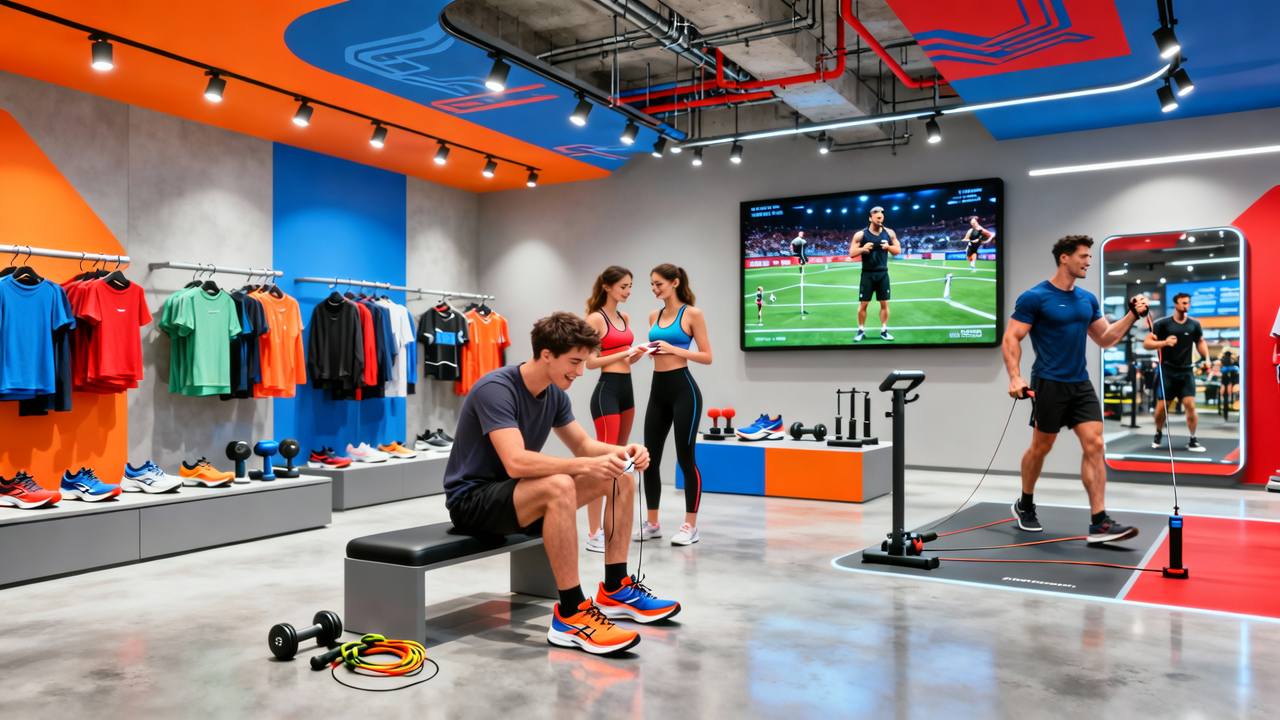 商场一层，被运动风攻占