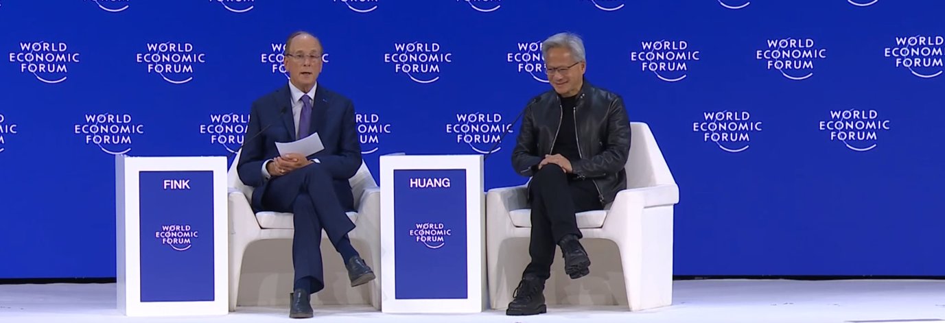 Screenshot from the World Economic Forum official livestream