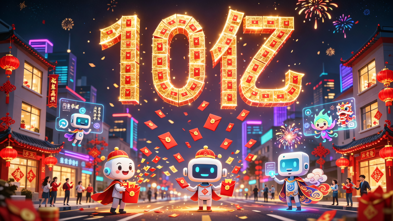 十亿红包拉开春节大战，AI应用争夺「全民时刻」