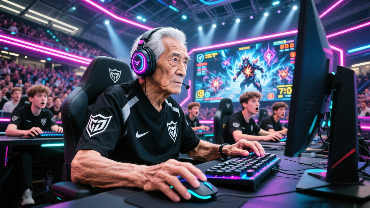 70歲，電競選手當(dāng)“打”之年