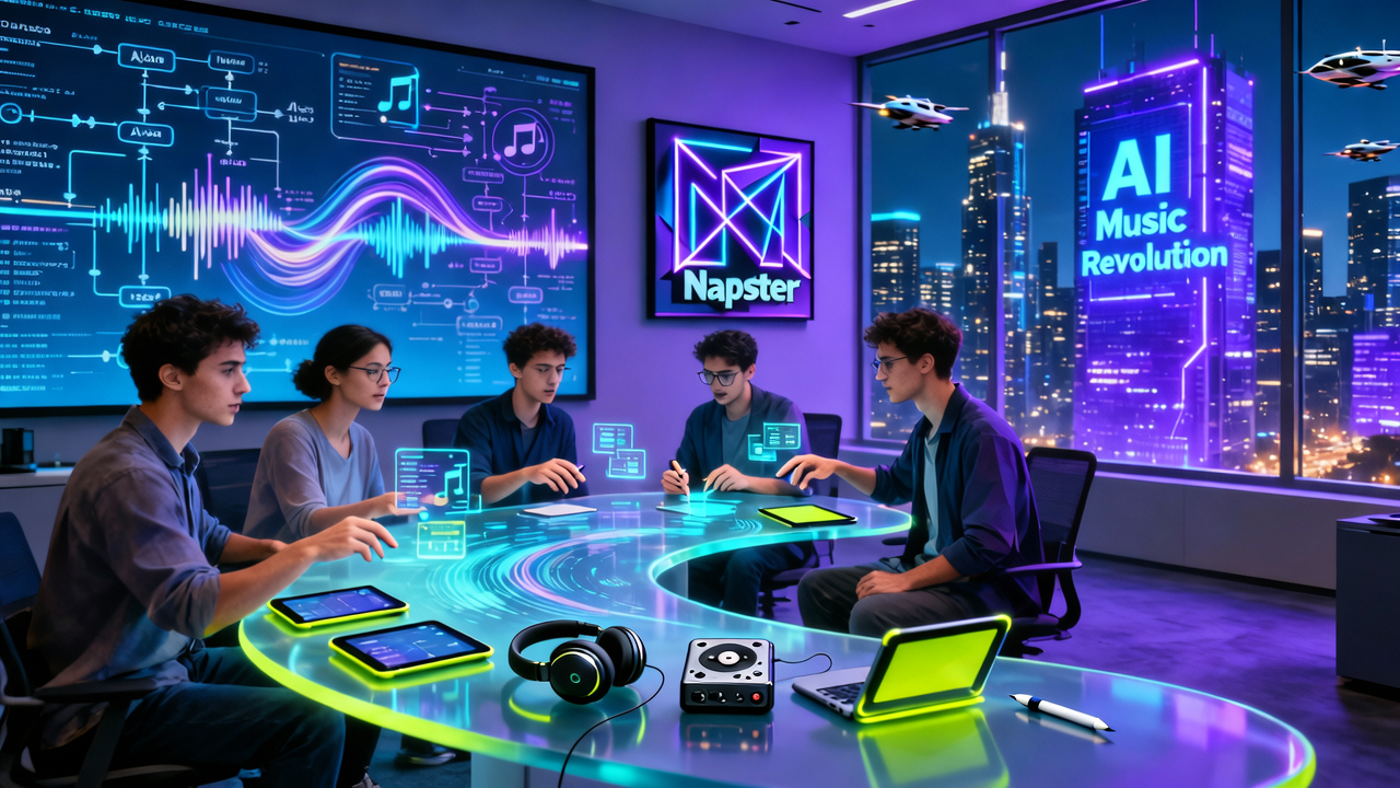 数字音乐先驱再次豪赌，Napster全面转型AI能改命吗？