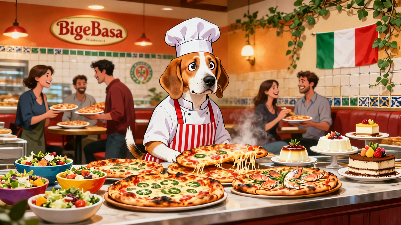 比格比萨，困在自助里