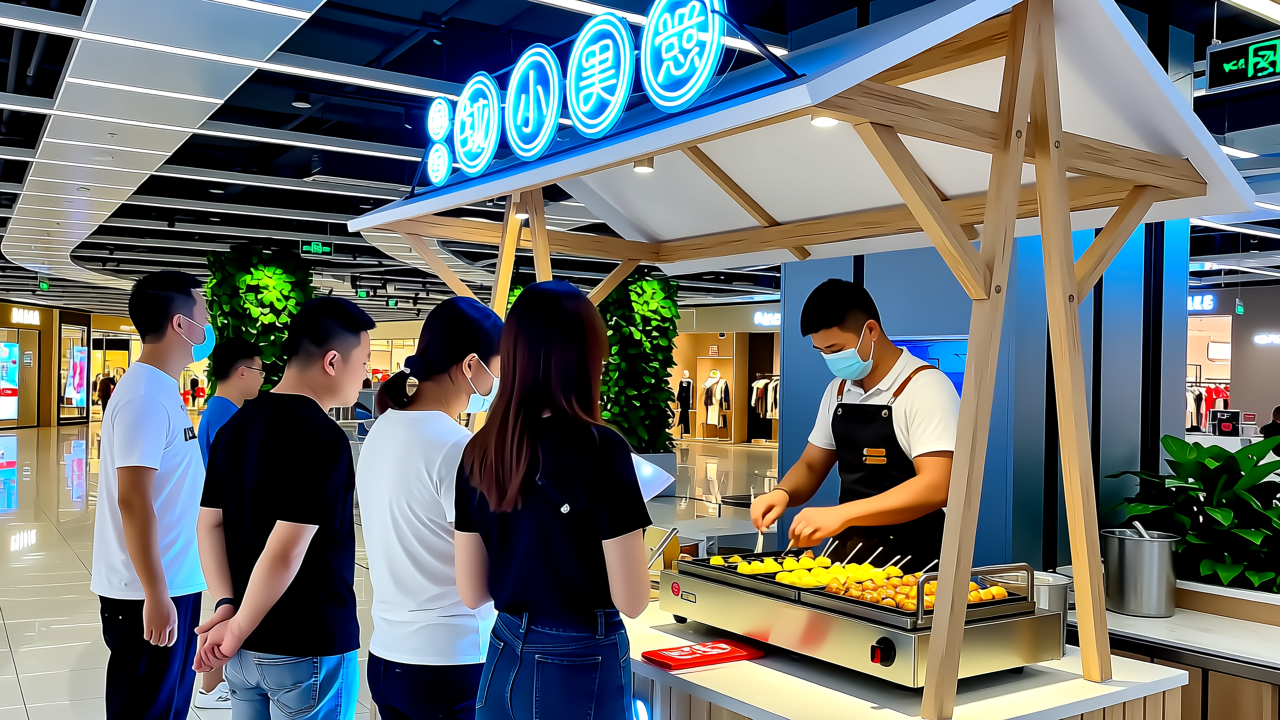 “挤”进商场的街头小吃，能赚到钱吗？