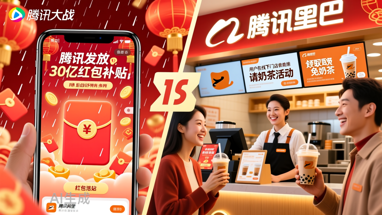 为什么腾讯「发红包」，阿里请你「喝奶茶」？
