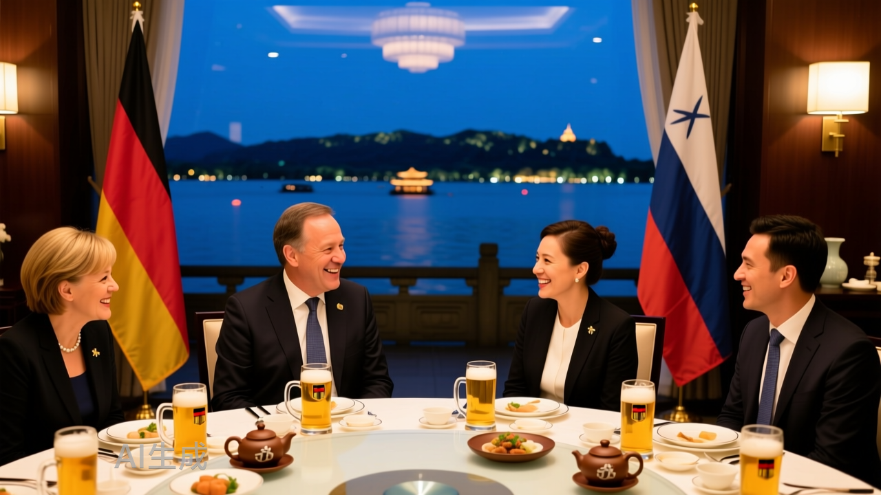 杭州欢迎宴上的德国总理默茨，与正泰、阿里和宇树们聊了些什么？