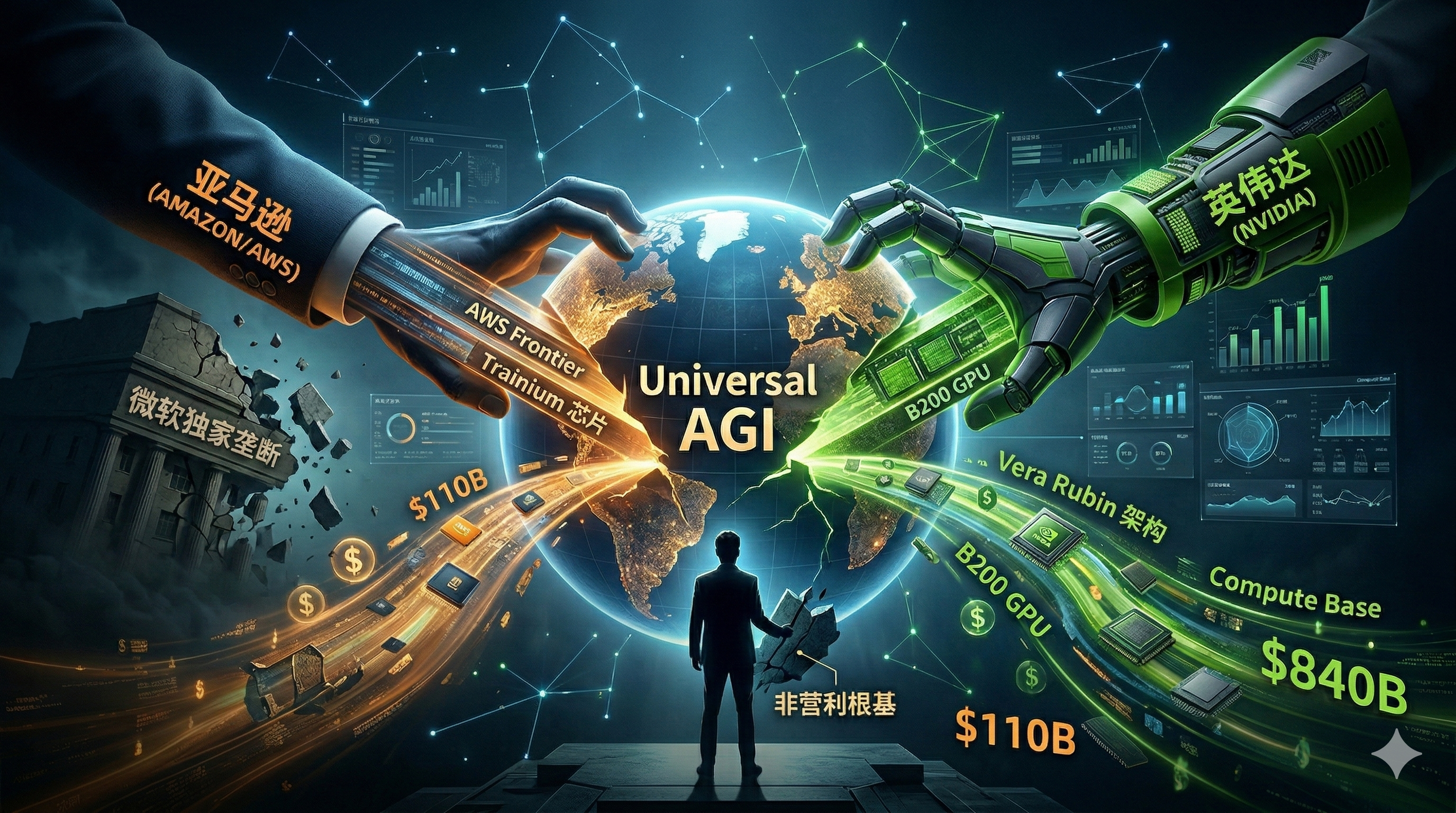 1100亿美元阳谋：OpenAI 融资破局，亚马逊与英伟达如何瓜分 AI 霸权？