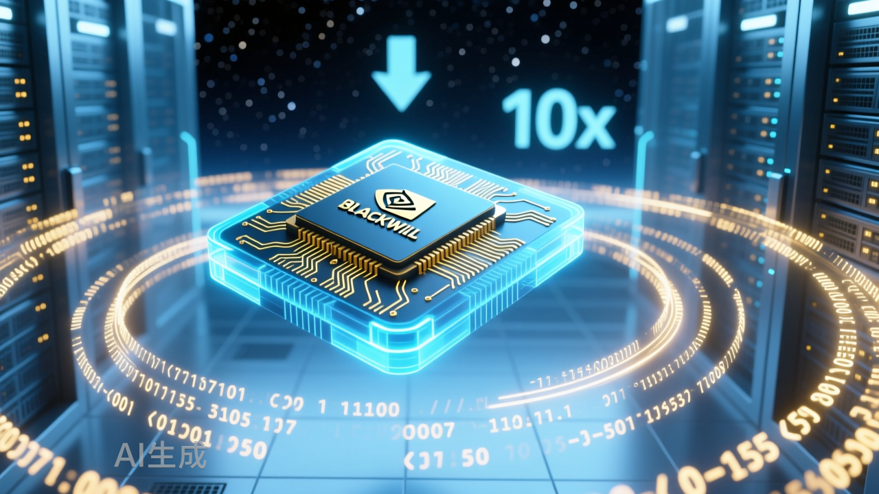 英伟达 Blackwell 架构与开源协同，推动 AI 推理成本降低 10 倍