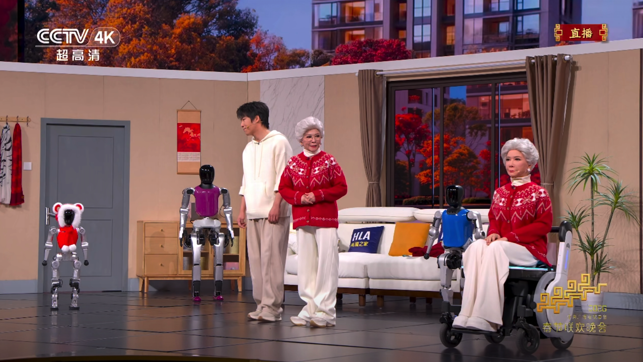 宇树翻上墙、银河夹烤肠：2026年春晚机器人哪家强？