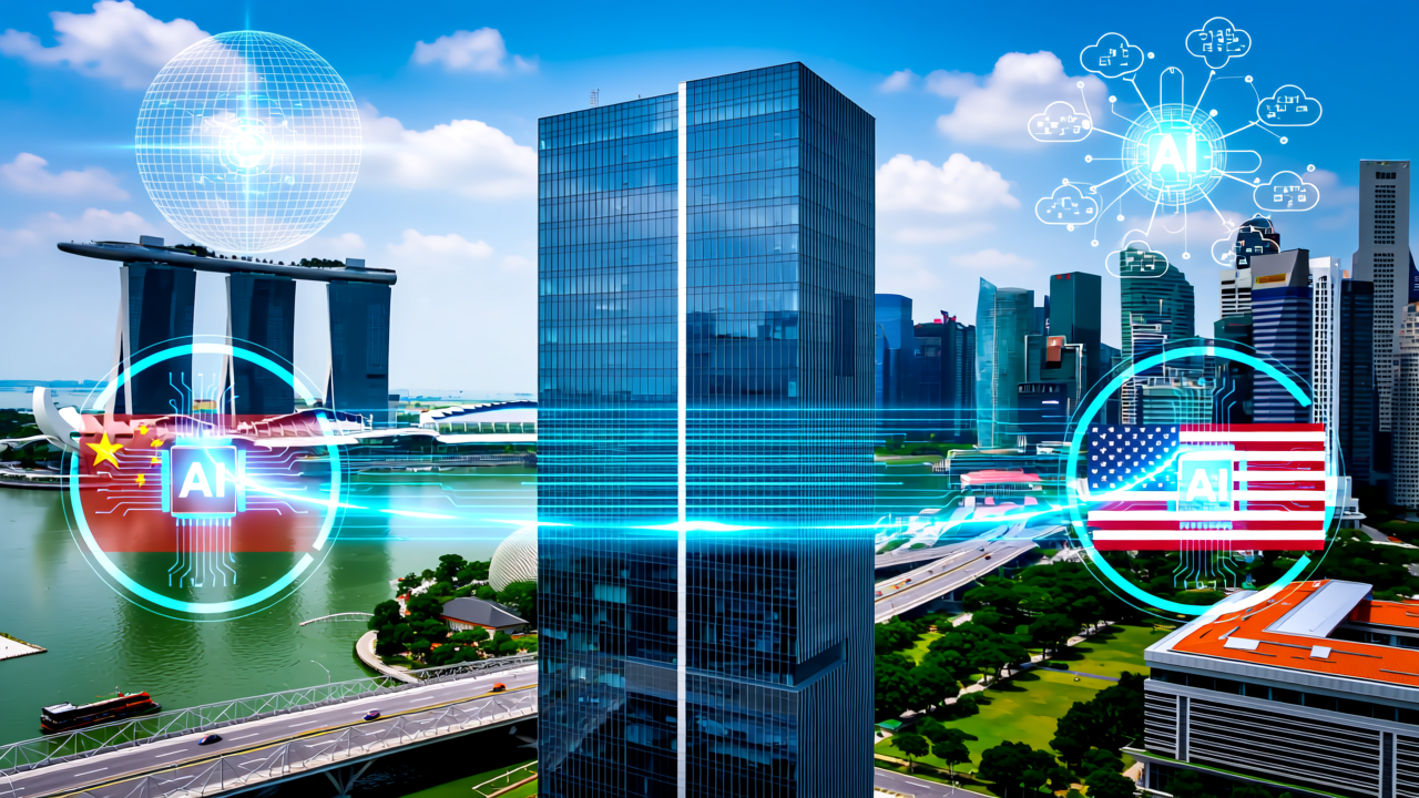 新加坡：中美AI中转站