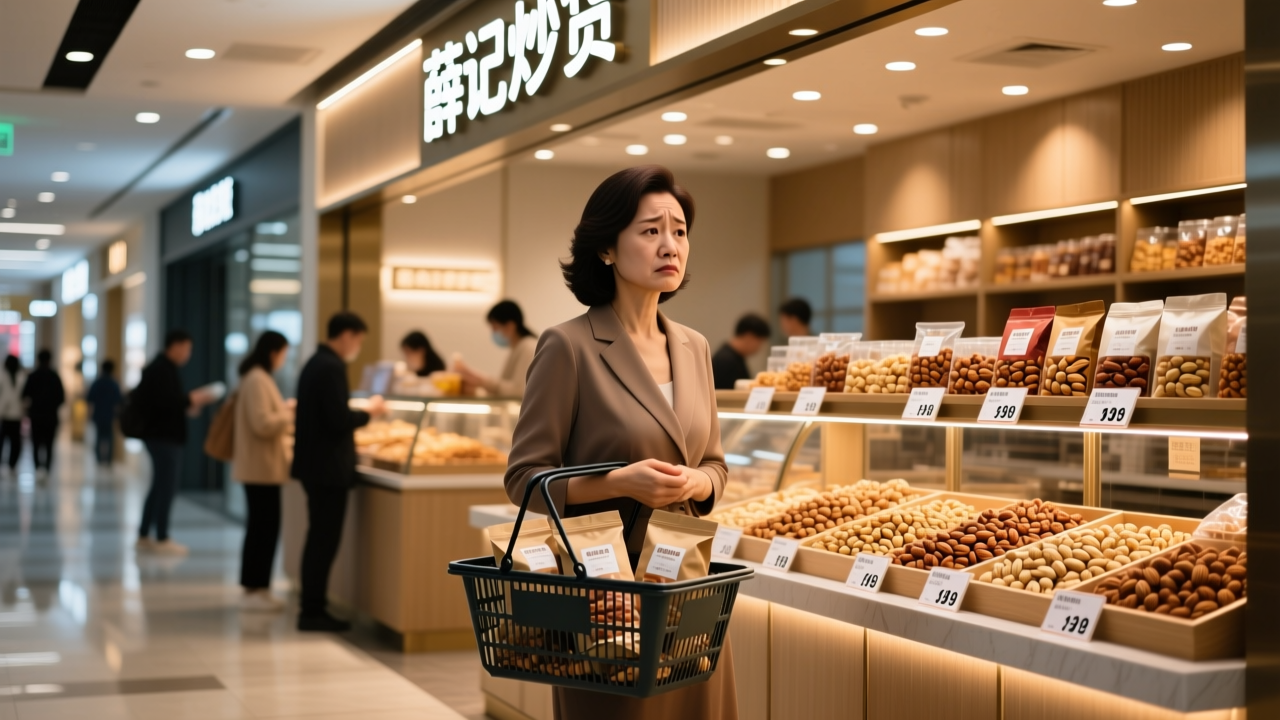 “坚果界爱马仕”薛记炒货，中产也被割怕了