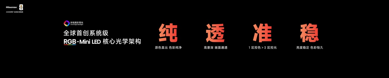 2026旗舰电视版本答案，海信发布RGB-Mini LED电视E7S Pro