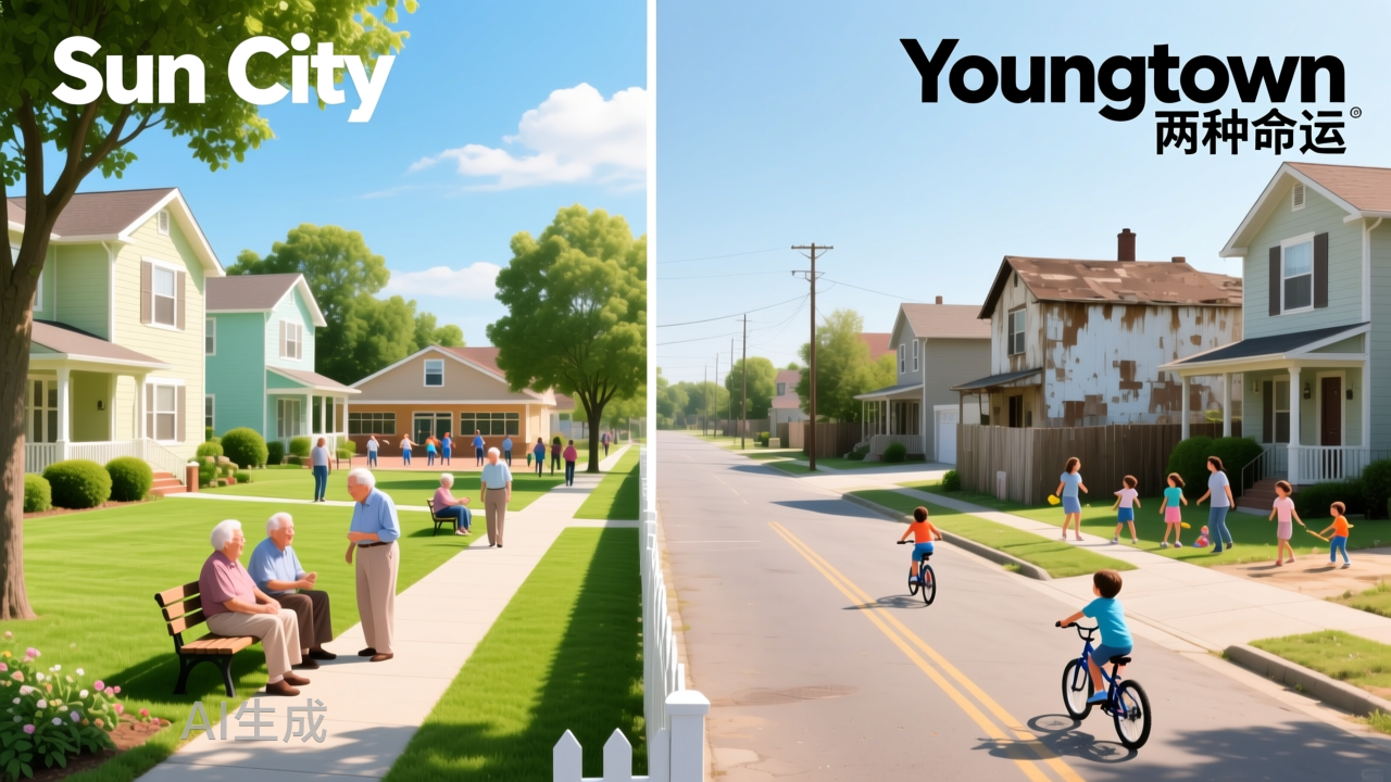 在沙漠中建退休社区：一个沦为普通小镇，一个成全球标杆