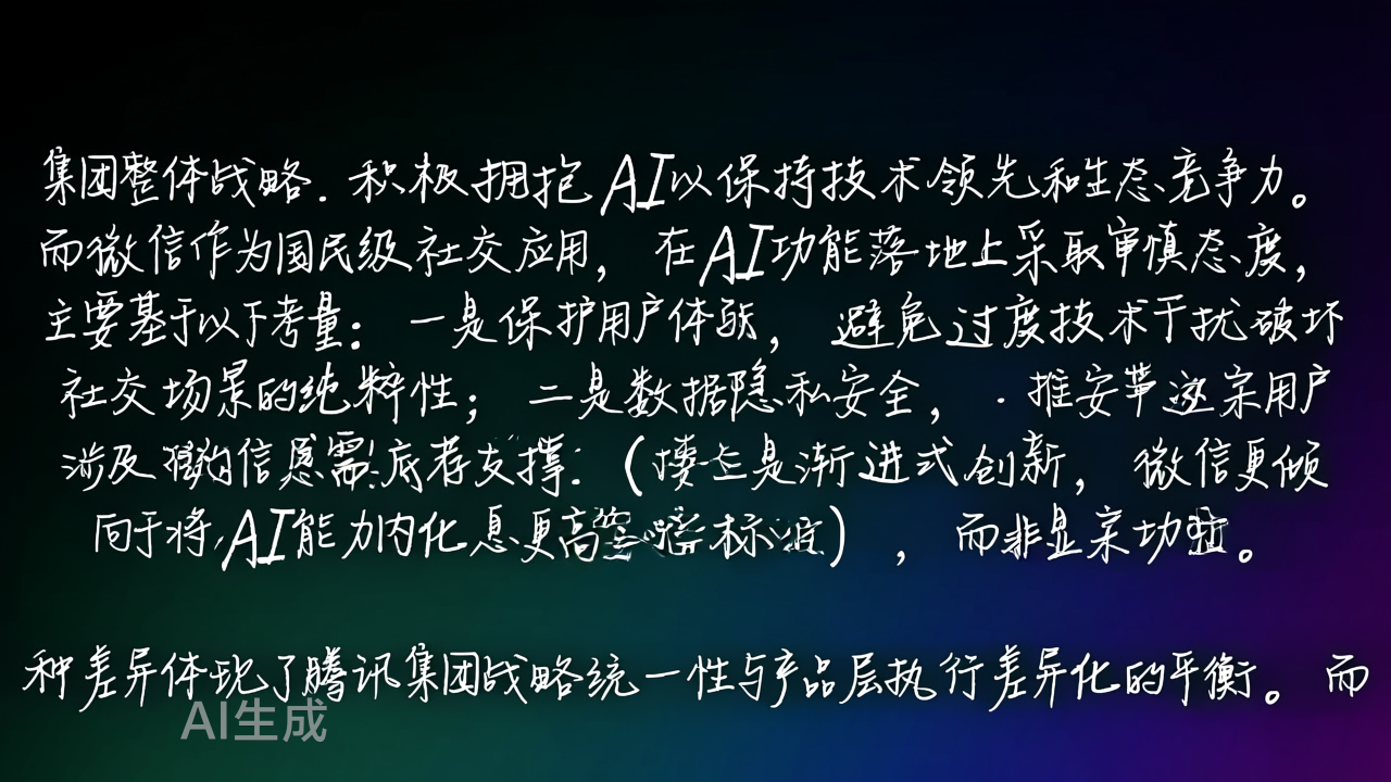 AI风向标：腾讯向左，微信向右