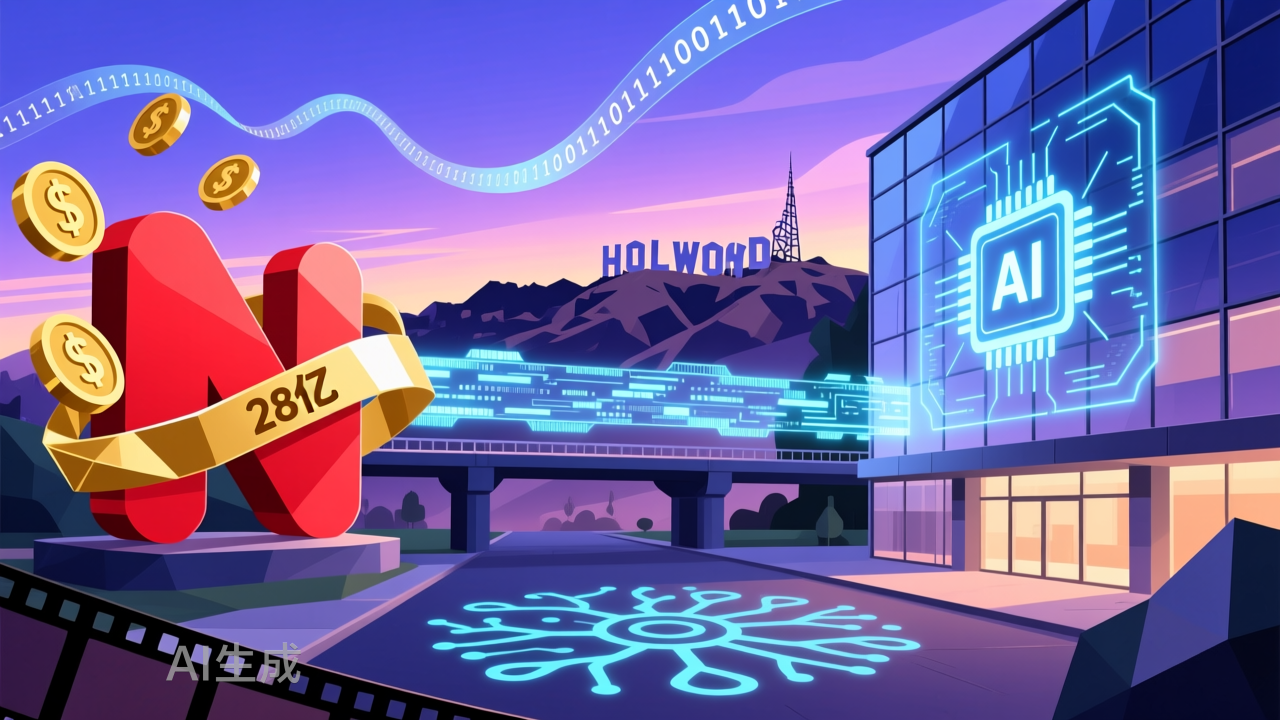 1110亿夺权战：甲骨文太子截胡华纳，奈飞白赚28亿转身搞AI