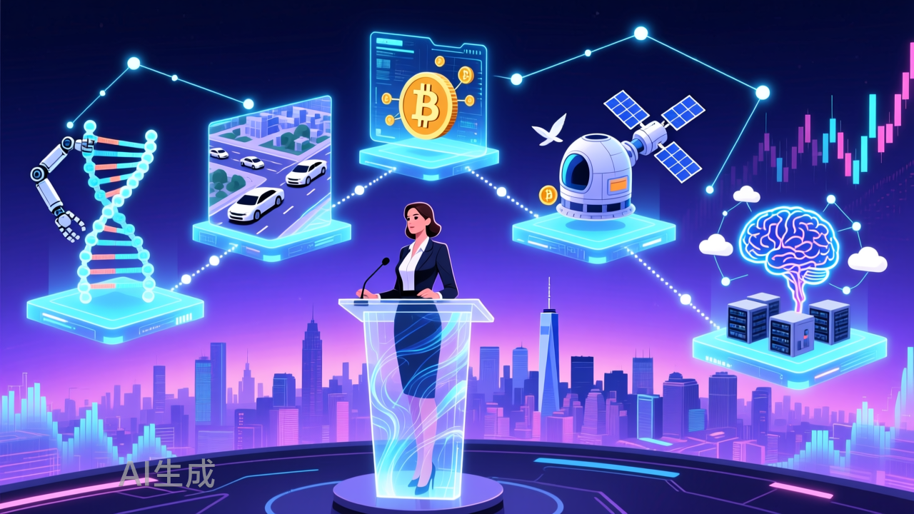 木頭姐最新研判：AI正與四大前沿科技深度共振，引發(fā)史無前例“大加速”