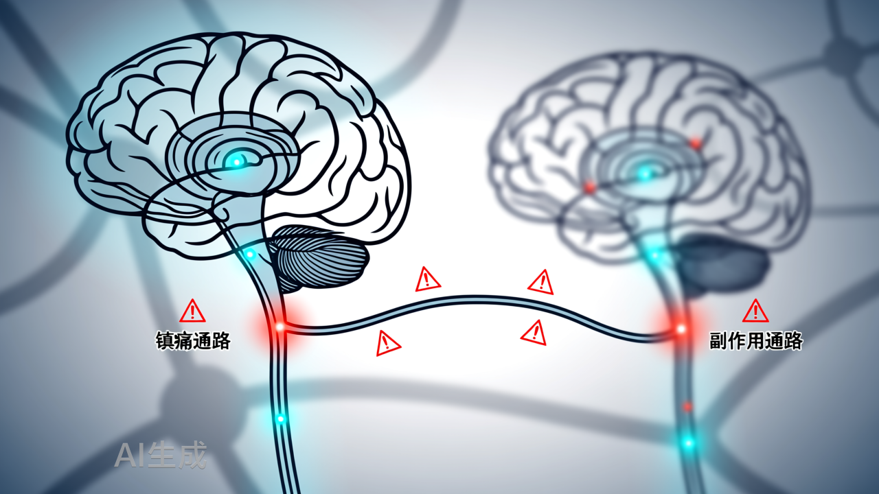 PNAS：止痛藥研發(fā)開辟新道路，科學家發(fā)現(xiàn)鎮(zhèn)痛和副作用背后的兩條不同的神經(jīng)機制