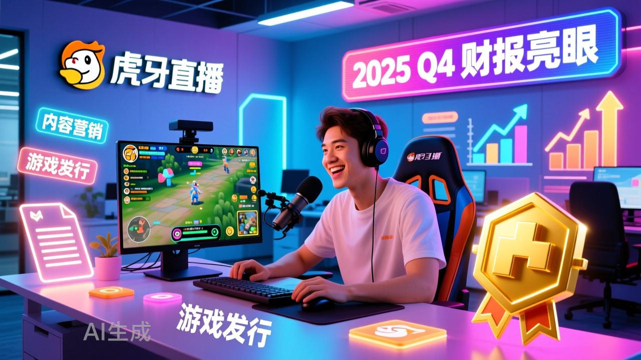 虎牙發(fā)布2025年Q4及全年財(cái)報(bào)： 內(nèi)容營銷賦能多元業(yè)務(wù)增長，游戲發(fā)行取得關(guān)鍵突破