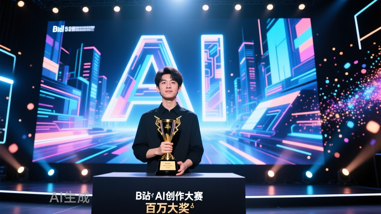 拿下B站AI创作大赛百万大奖的《牌子》导演，预测今年底是AI奇点