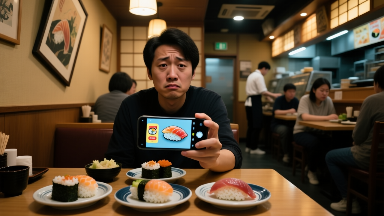 寿司郎的滤镜，被一顿饭吃没了