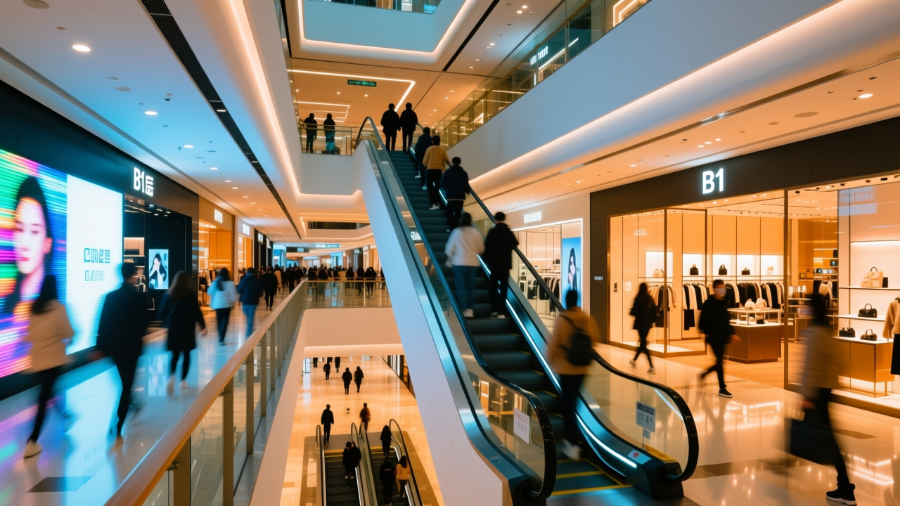 商场B1，加速分化