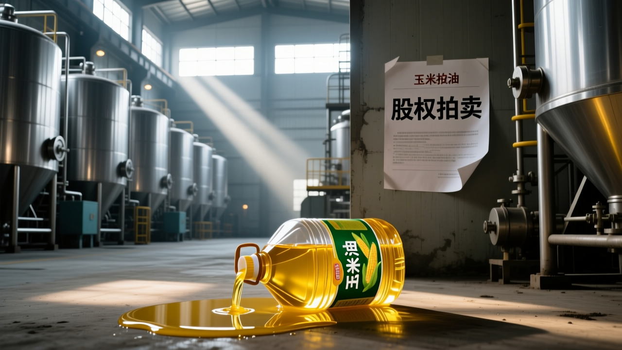 “玉米油王”巨亏20亿，股权清仓拍卖陷绝境