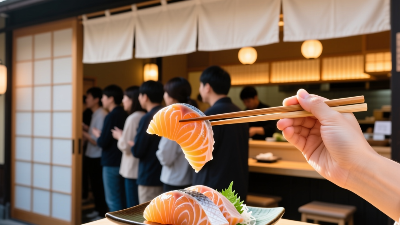 一片鱼片刺破“排队神话”，引出日料千亿王国