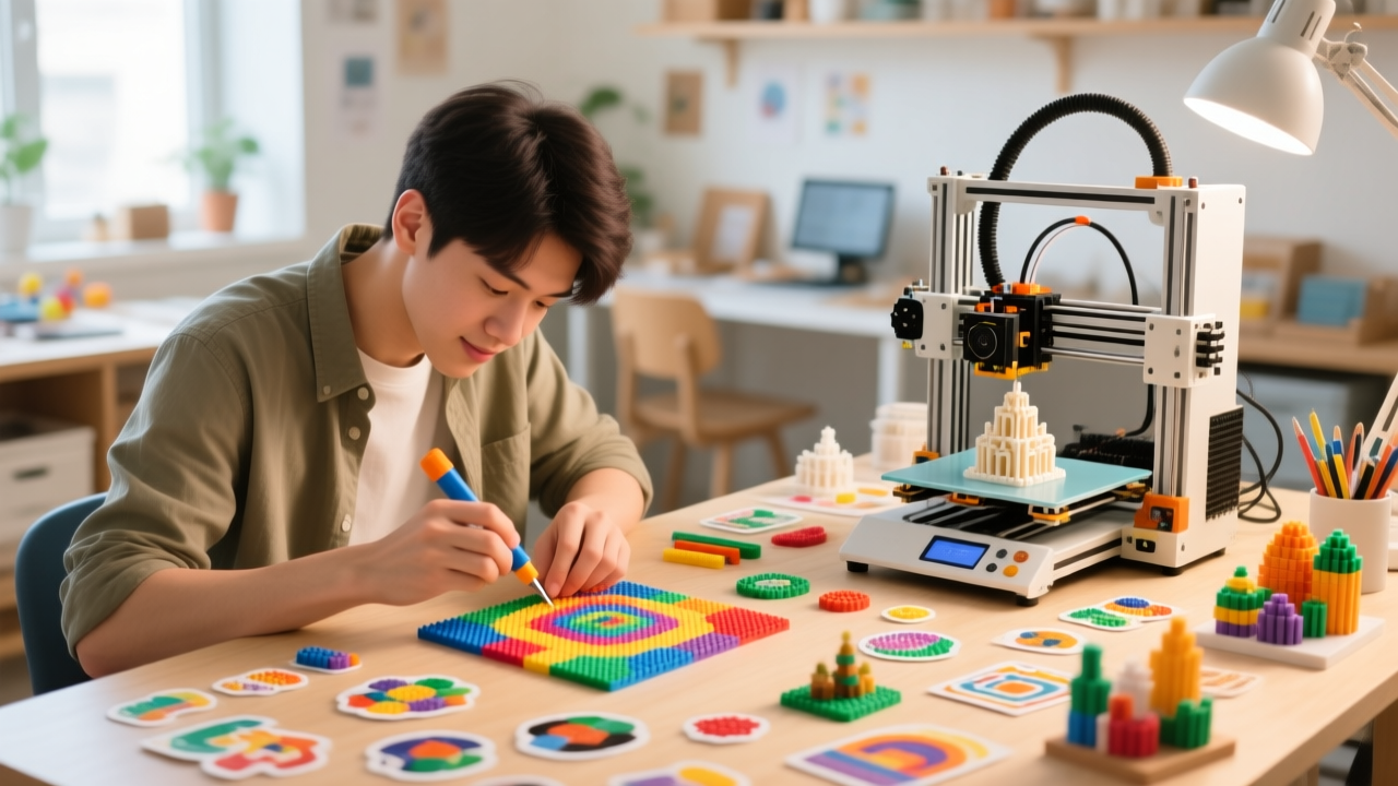 拼豆、3D打印、造景贴纸，成了年轻人新宠