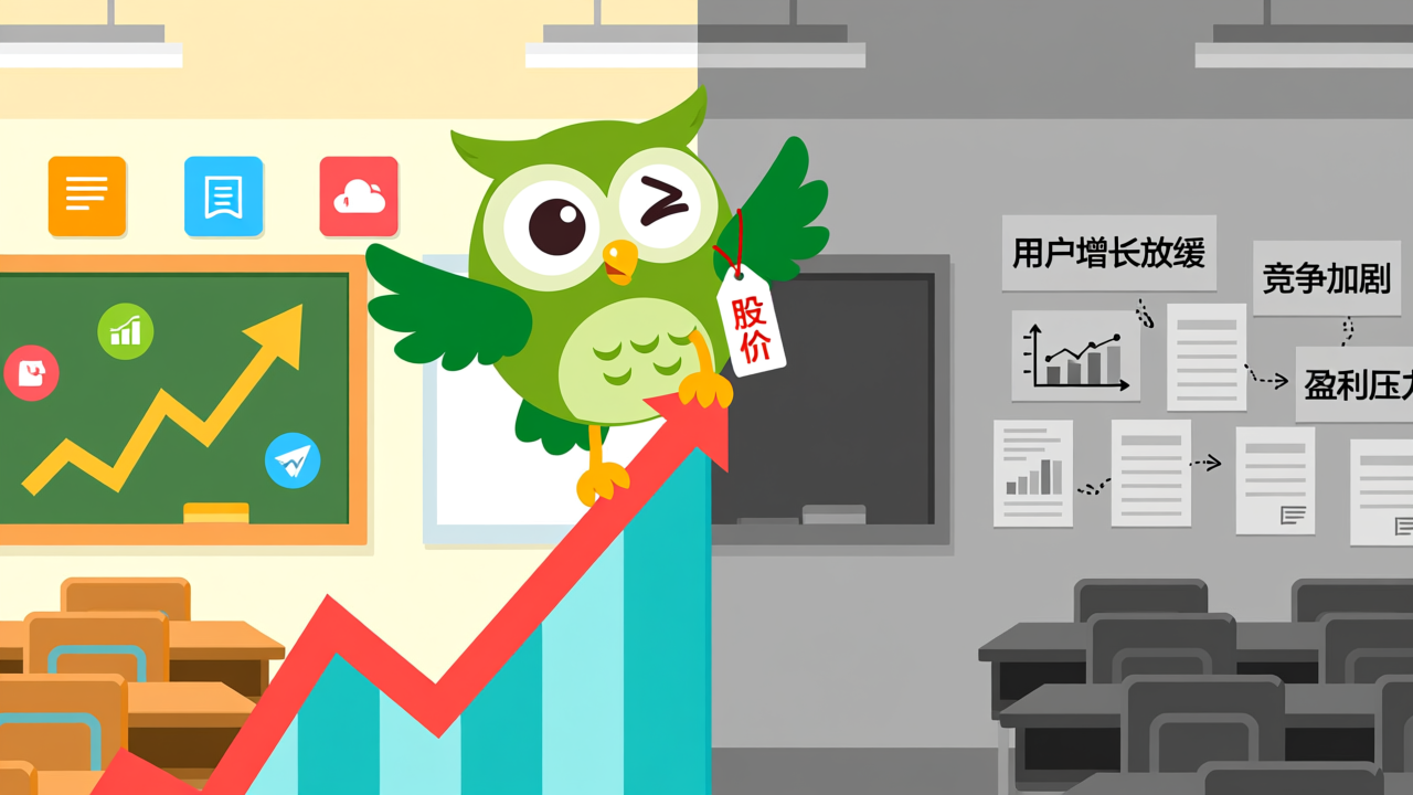 6倍大牛股1年暴跌80%：多邻国到底怎么了？