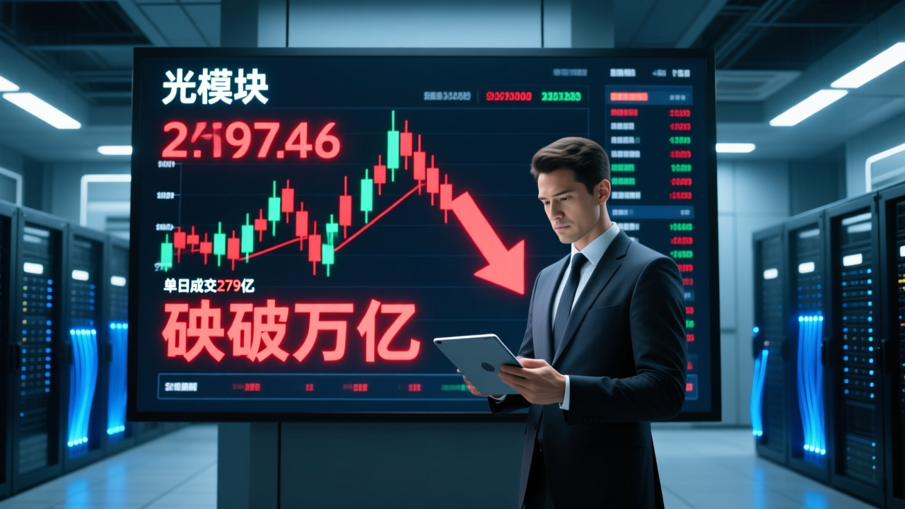 跌破万亿市值，“光模块一哥”单日成交279亿造富