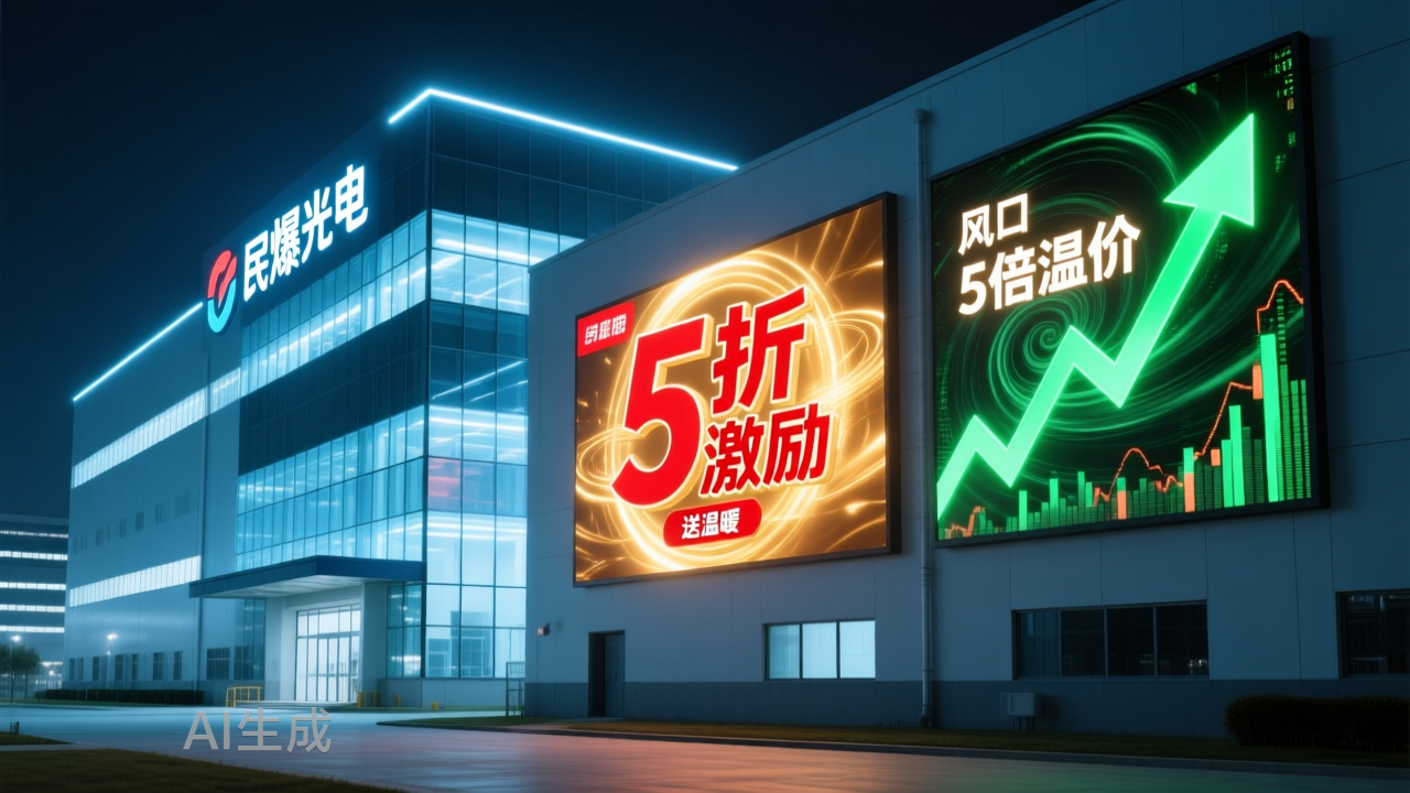 5折激励送温暖、5倍溢价追风口，民爆光电的资本双簧