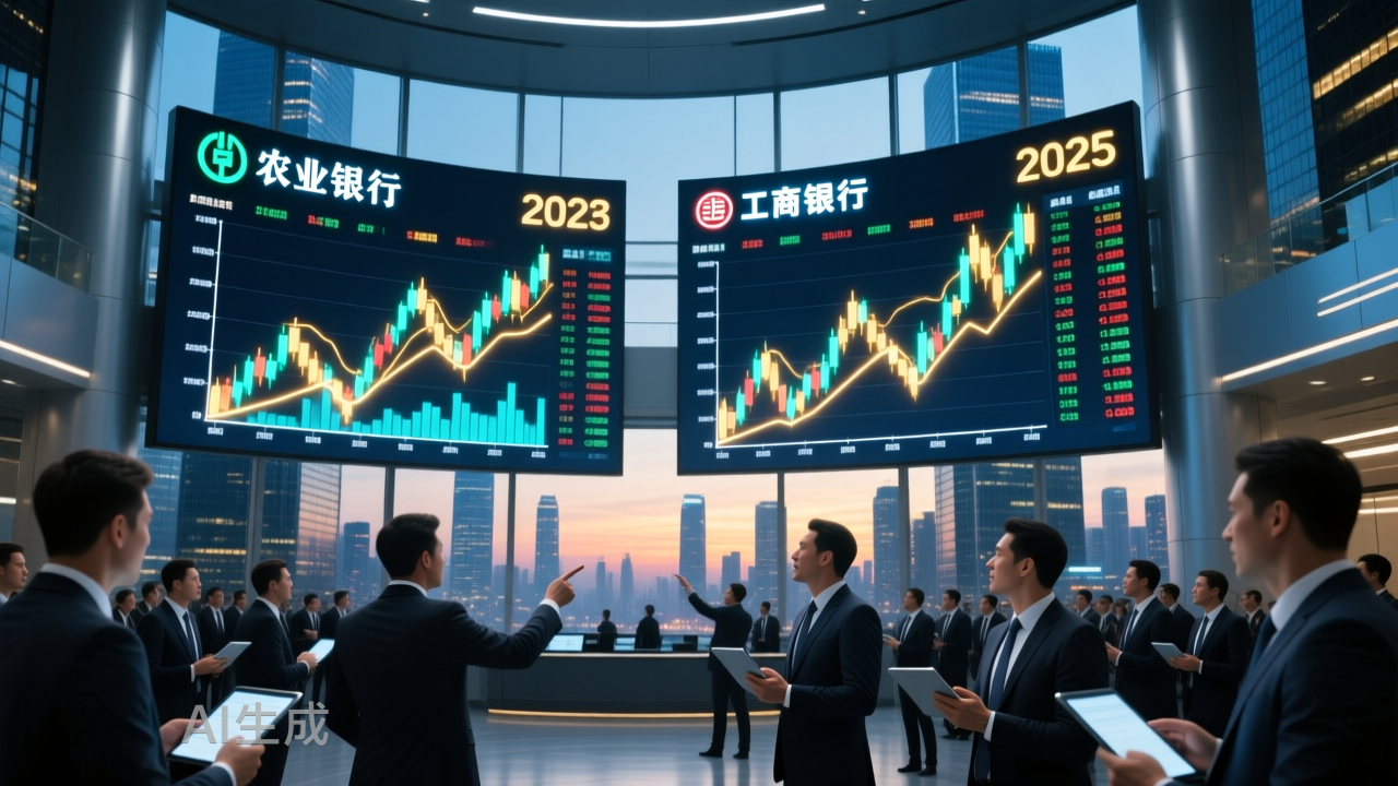 农行市值再落后工行3000亿，“大银家”较量未歇