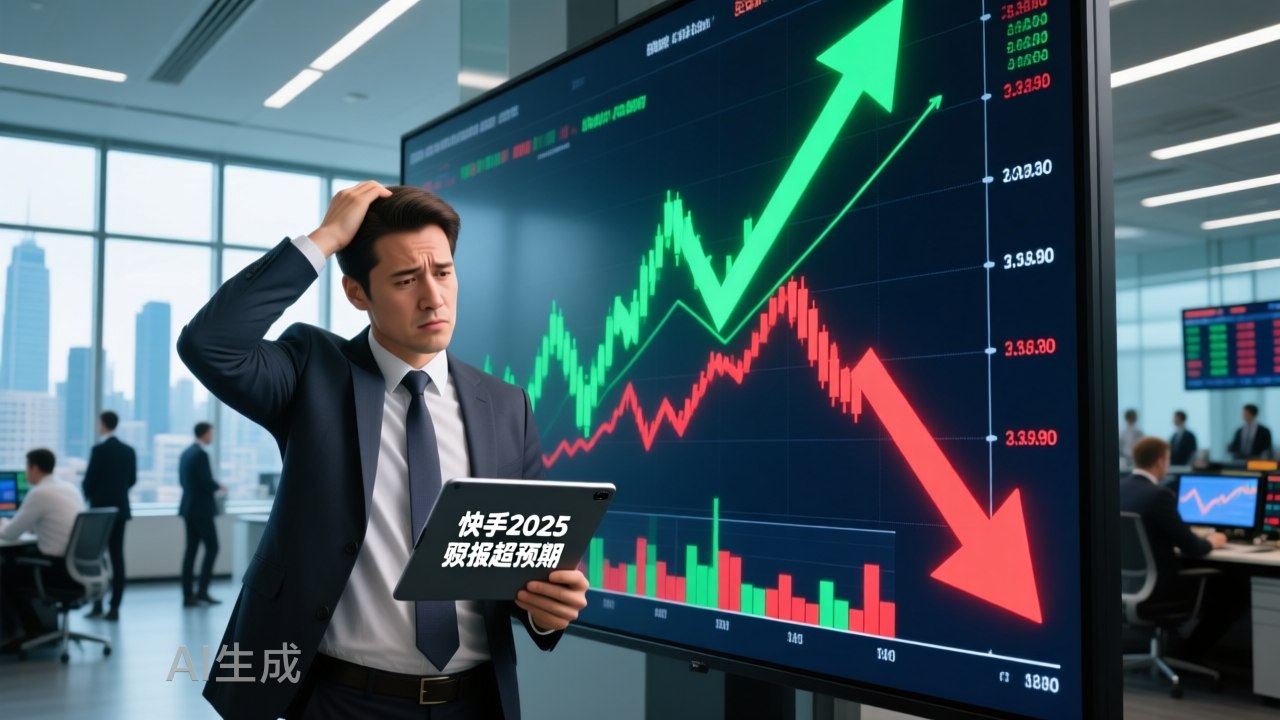 股价连跌：加大AI 投资非主因，快手到底怎么了？