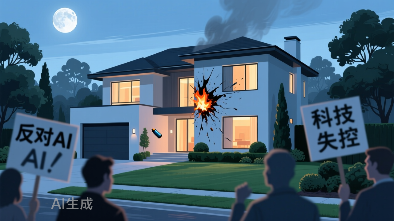 OpenAI奥特曼家被炸了