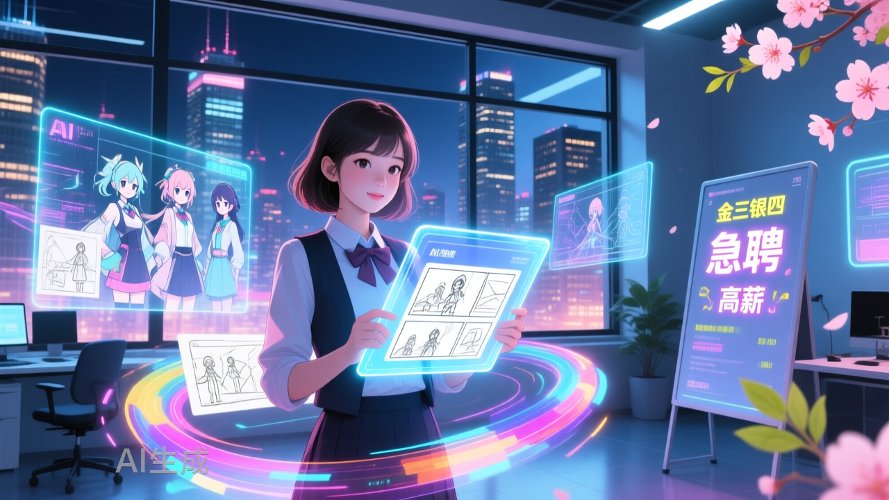 Q1AI漫剧抢人潮：70K高薪疯抢AI人才，大厂跨界布局？