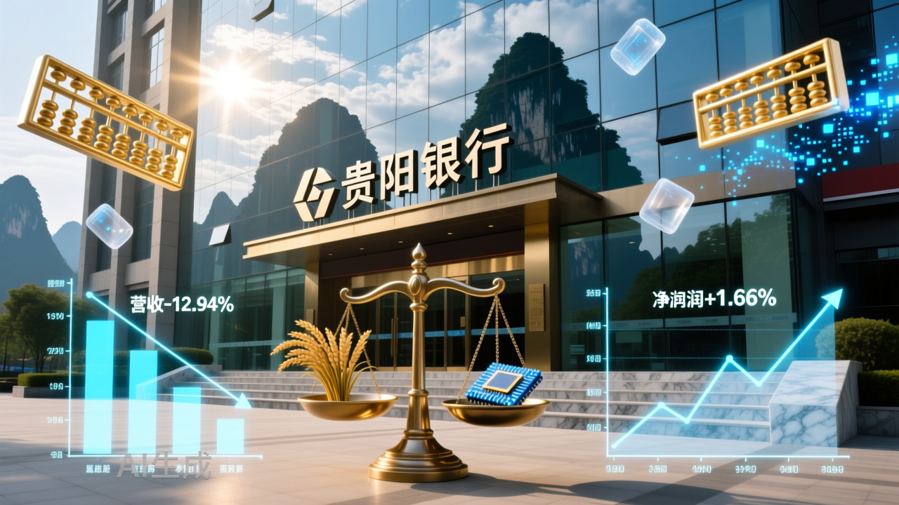 罕见领涨银行股，贵阳银行“触底”了？