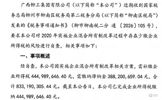 圖源：柳工集團(tuán)公告