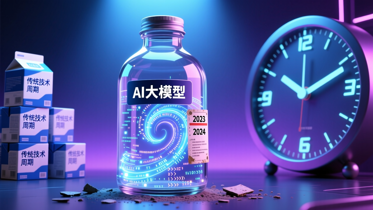 大模型的“保质期”比牛奶还短