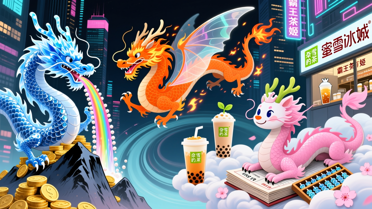 茶饮六小龙：蜜雪暴赚、霸王失速、奈雪还在亏
