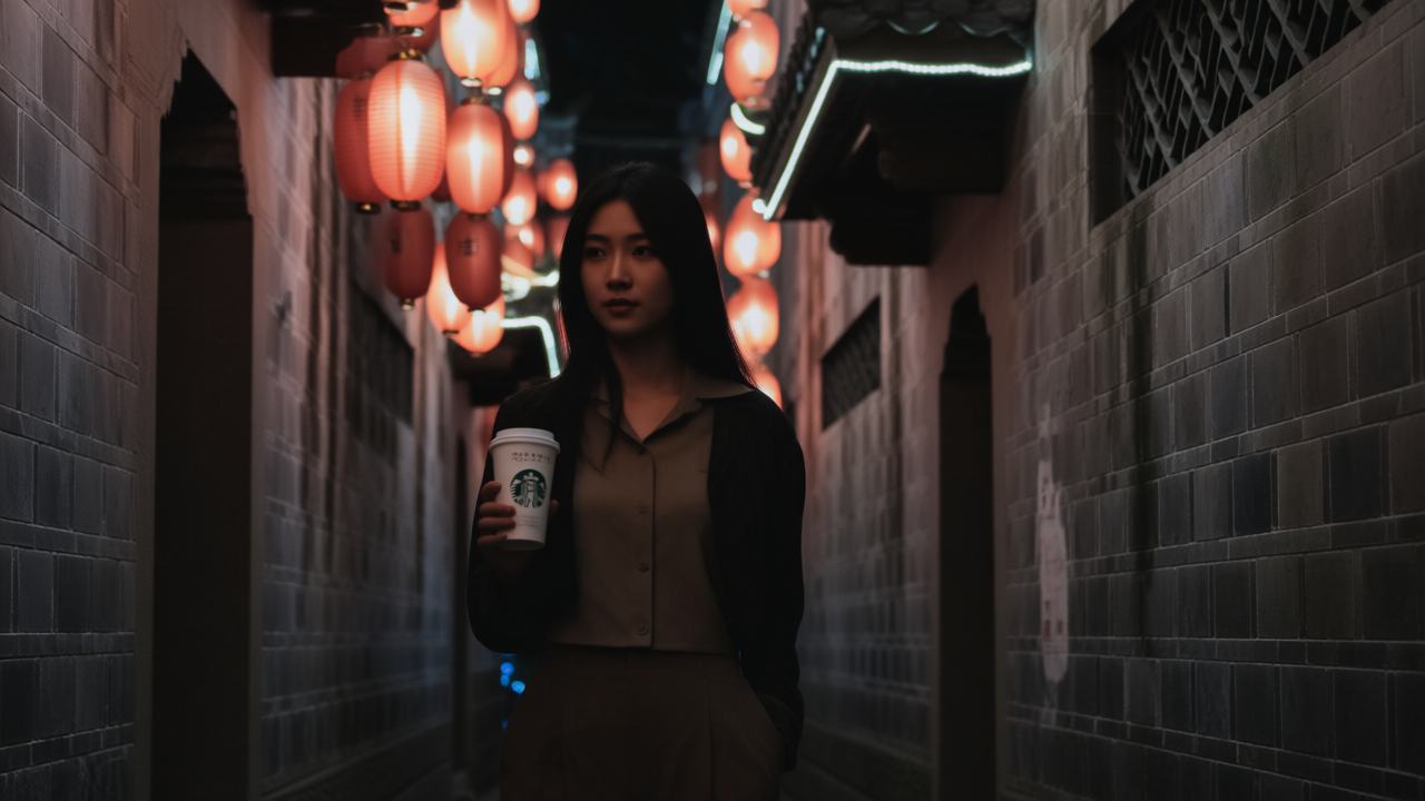 中国星巴克，孤身闯暗巷