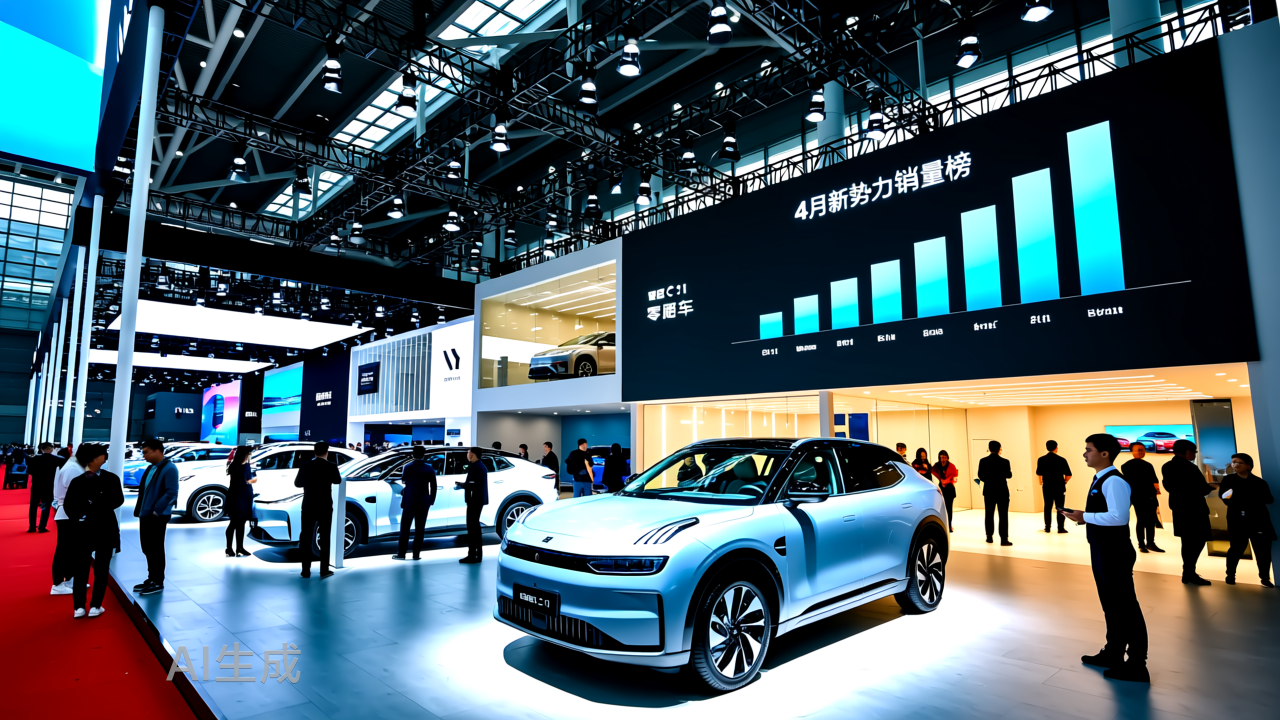 新势力4月洗牌：零跑冲上7万，理想小米小鹏抢第二