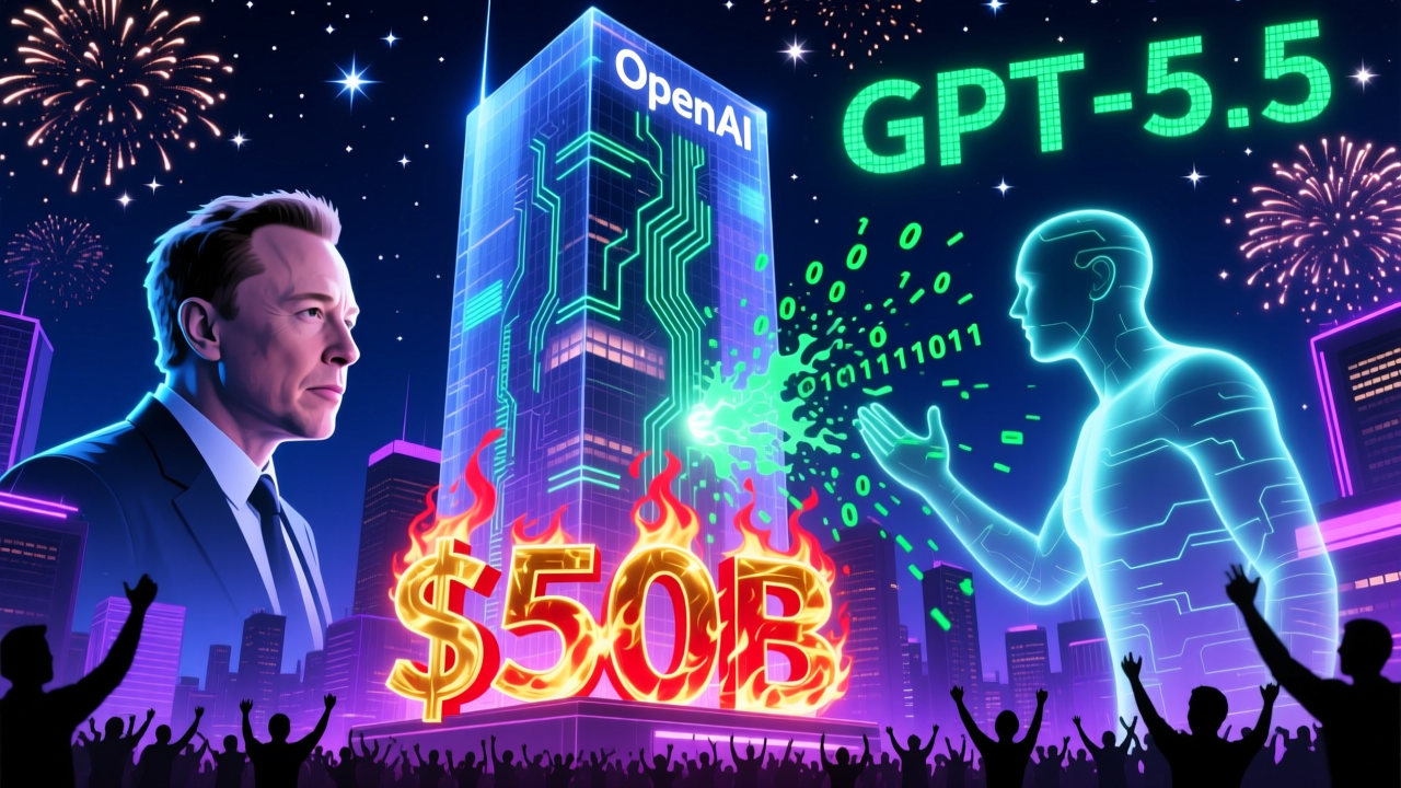 OpenAI的疯狂五一：与马斯克法庭翻旧账、算力烧钱500亿美元、GPT-5.5免费用
