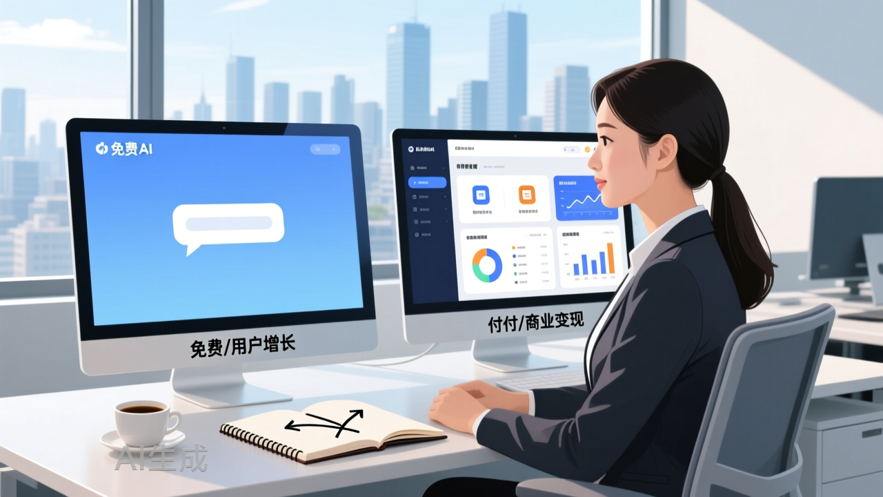 ChatGPT 免费、豆包收费：同一道商业题的两种解法