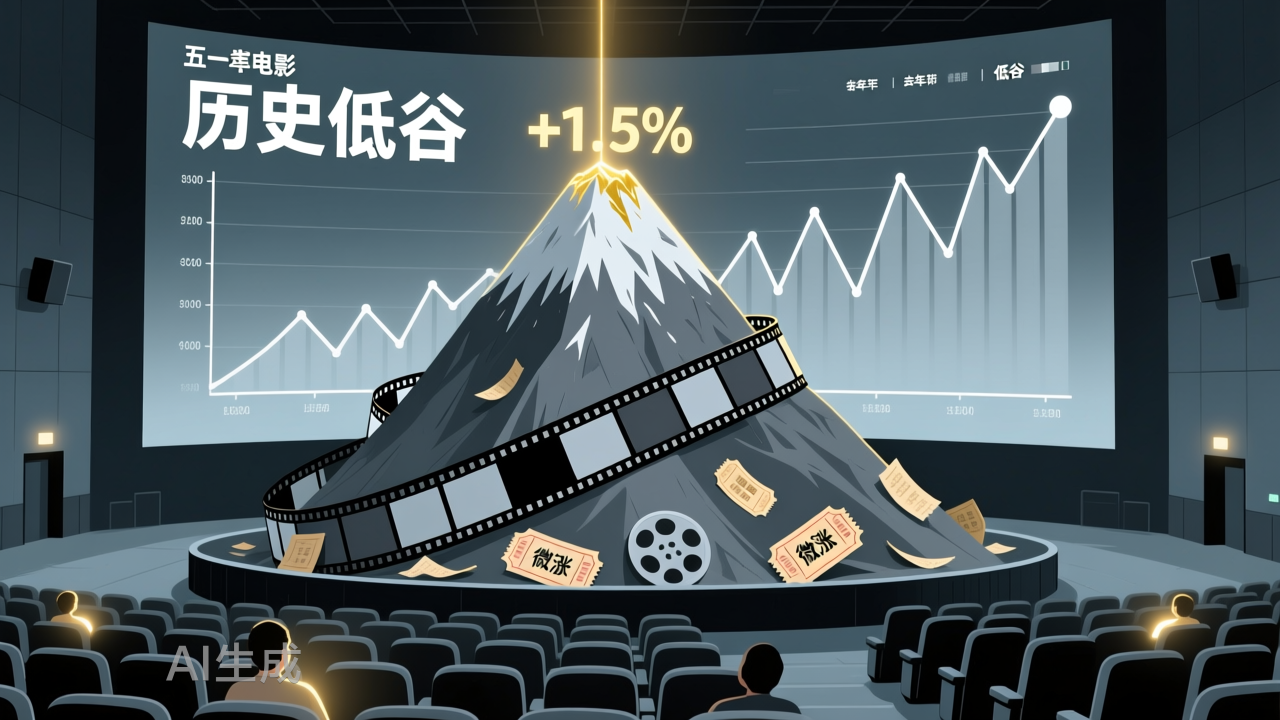 五一档票价降了，人次涨了，但票房还是趴着，为啥？