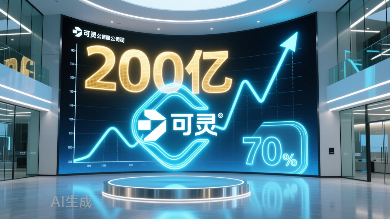 200亿美金估值的可灵，值母公司七成市值