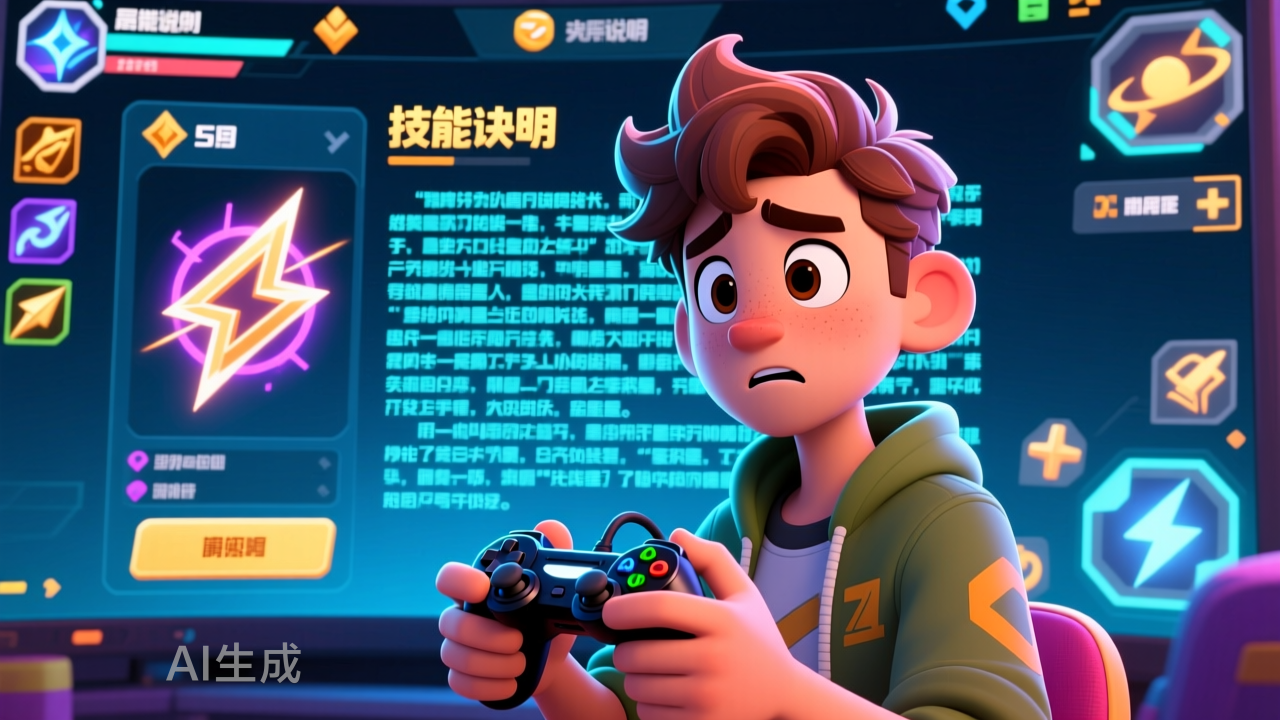 动辄上千字，游戏角色的技能说明，是考我语文阅读吗？