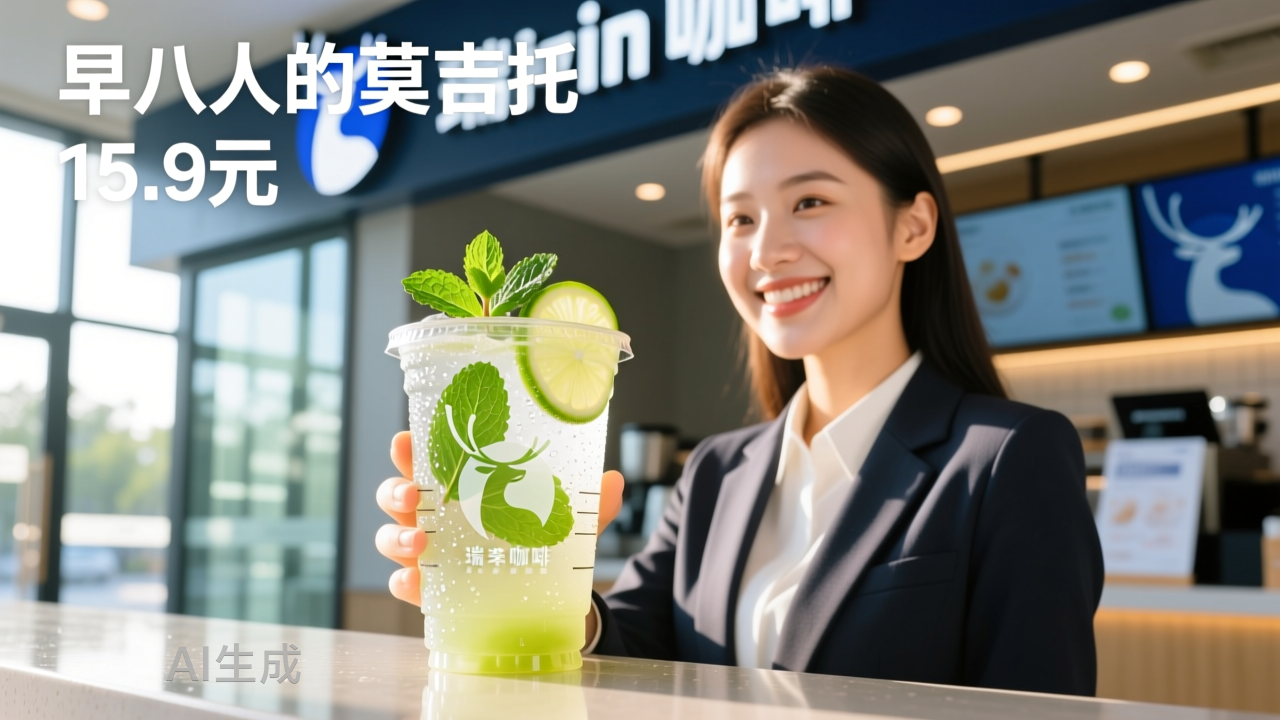 一杯15.9元，“早八人的莫吉托”，瑞幸盯上1300亿元新生意