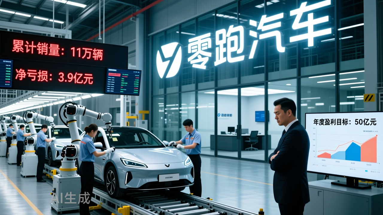 卖11万辆亏3.9亿，零跑年赚50亿“悬”了？