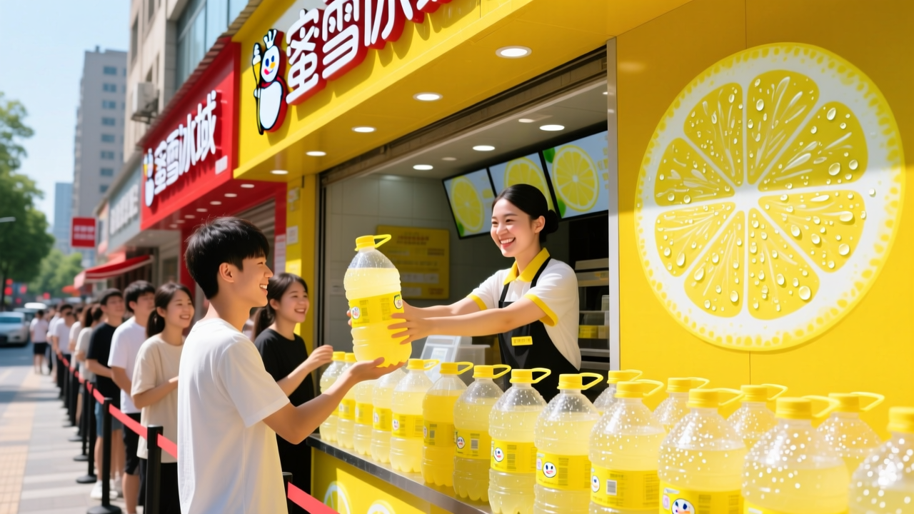 大瓶柠檬水扎堆上架，集体硬刚蜜雪冰城