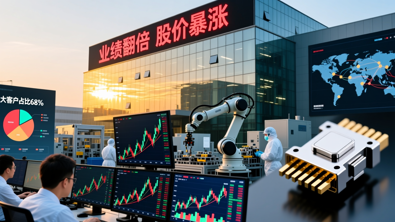 业绩翻倍股价暴涨，鼎通科技狂飙背后，大客户依赖隐忧凸显
