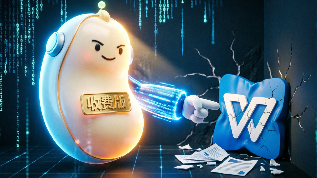 豆包收费版，正把WPS逼近死角